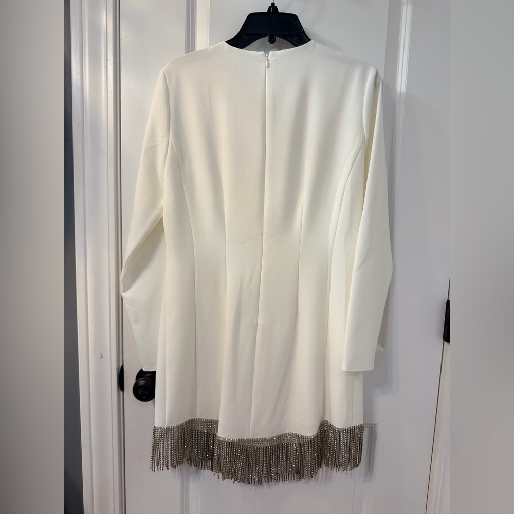 Gianni Bini Cream Dress with Black Accent - Picture 6 of 7